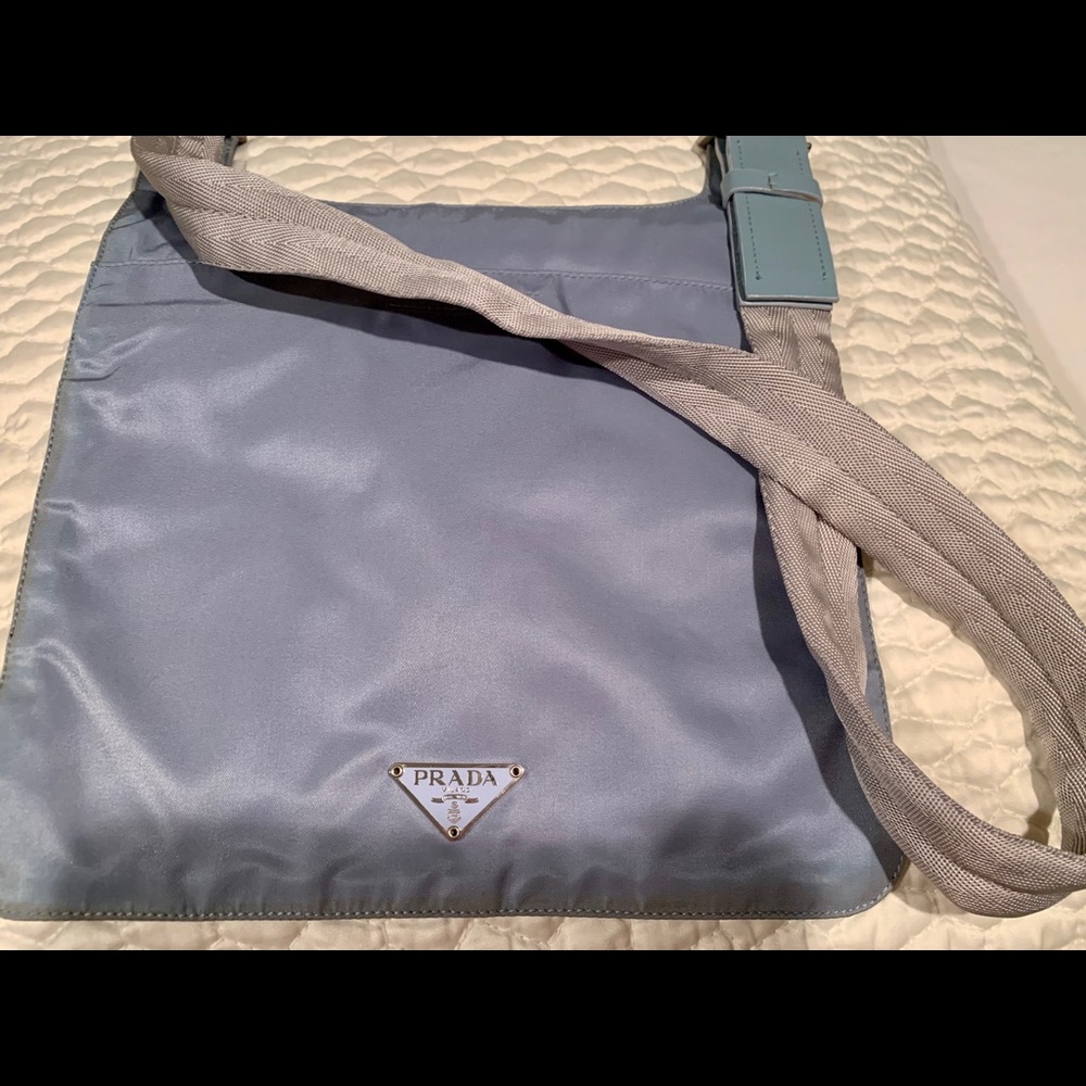 Large Prada Nylon Satchel Crossbody/Shoulder Bag